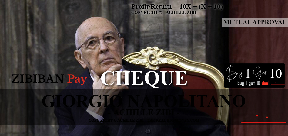 ACHILLE ZIBI - THE REAL BIG MONEY - GIORGIO NAPOLITANO