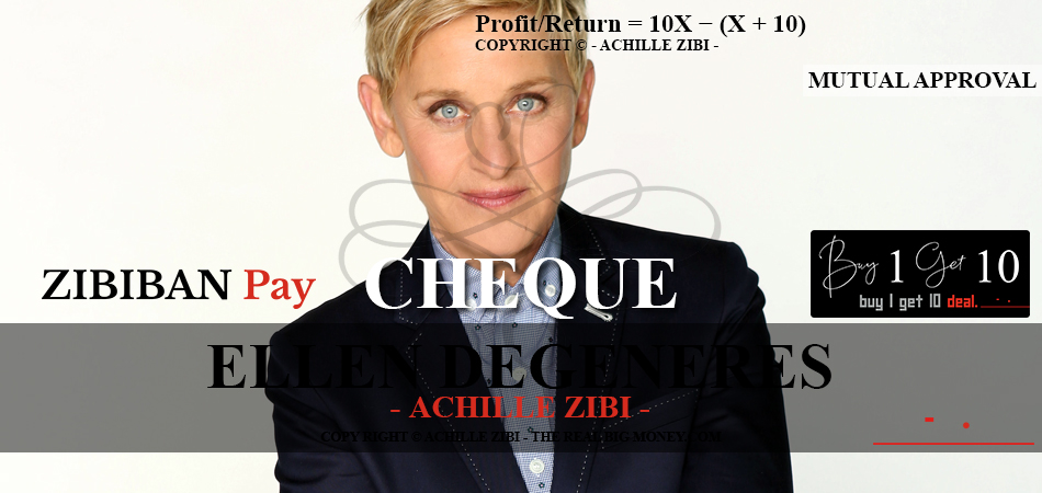 ACHILLE ZIBI - THE REAL BIG MONEY - ELLEN DEGENERES