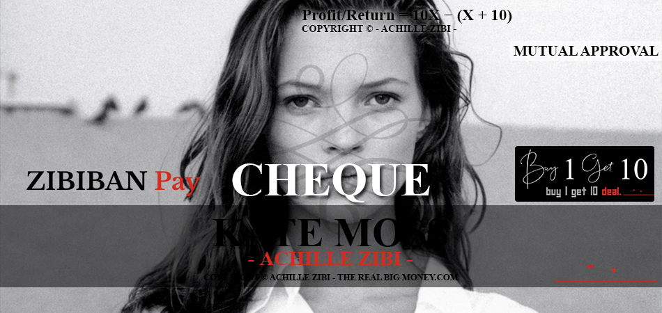 ACHILLE ZIBI - THE REAL BIG MONEY - KATE MOSS