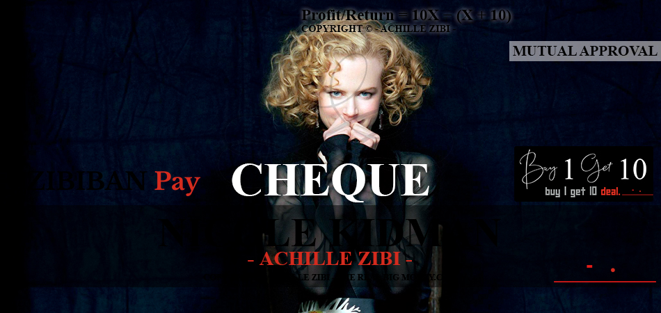 ACHILLE ZIBI - THE REAL BIG MONEY - NICOLE KIDMAN
