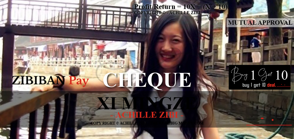 ACHILLE ZIBI - THE REAL BIG MONEY - XI MINGZE