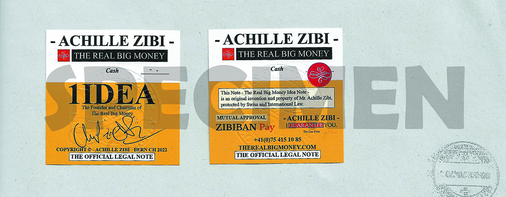 ACHILLE ZIBI - THE REAL BIG MONEY - 1IDEA